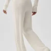 Pantalon High-Waist en laine et cachemire « New Class » - Ivoire