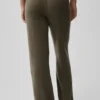 Pantalon High-Waist en laine et cachemire – Olive Tree