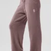 Pantalon High-Waist et jambes larges « Snuggle up Sweater » - Champignon