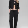Pantalon High-Waist large Snuggle Up Sweater - Noir