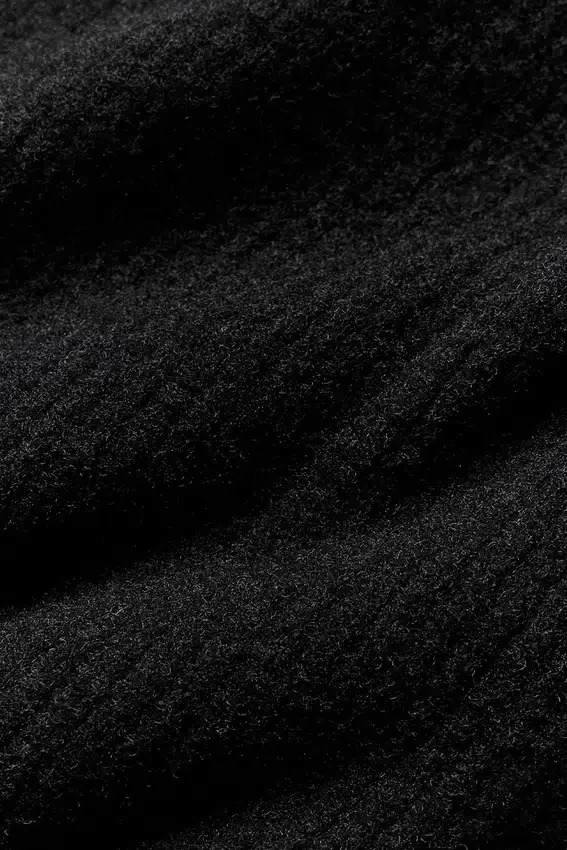 Pantalon High-Waist large Snuggle Up Sweater - Noir