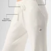 Pantalon High-Waist « Snuggle up Sweater » - Ivoire