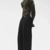 Pantalon à jambes droites Double Take – Noir