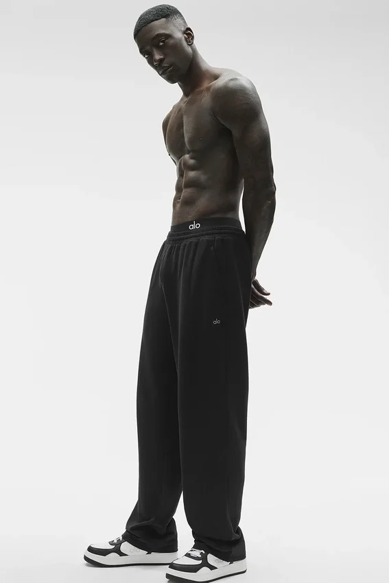 Pantalon à jambes droites Double Take – Noir