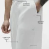 Pantalon à jambes droites Linen Days - Blanc