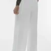 Pantalon à jambes droites Linen Days - Blanc