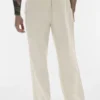 Pantalon à jambes droites Linen Days - Couleur os