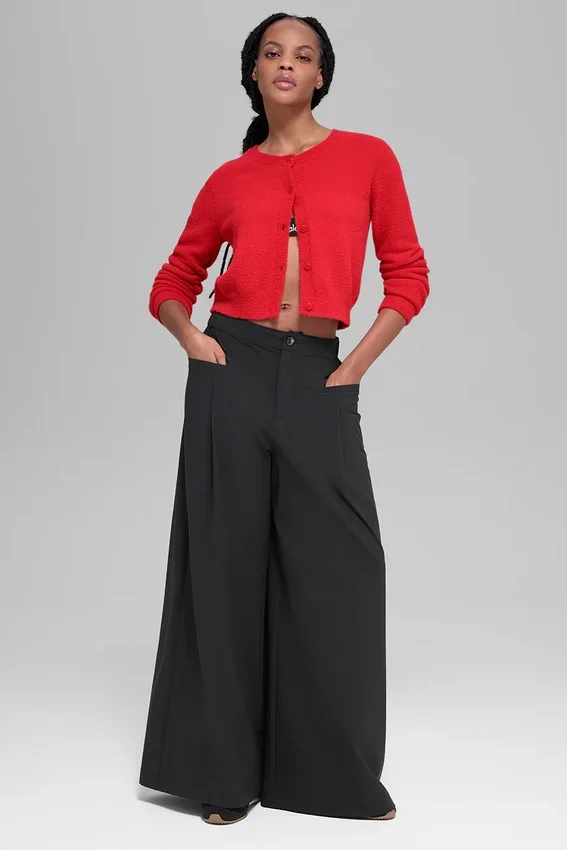 Cardigan court « Snuggle up » - Rouge vif