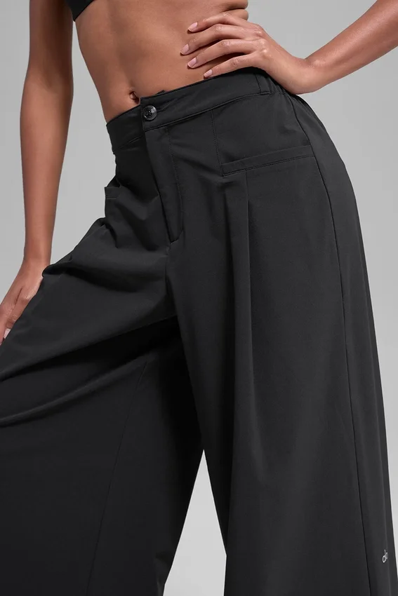 Pantalon à jambes larges Main Act - Noir