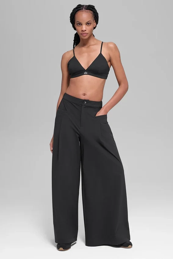 Pantalon à jambes larges Main Act - Noir