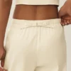 Pantalon à jambes larges Riviera en mélange de lin - Beige sable