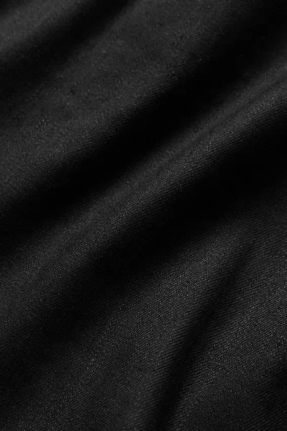 Pantalon à jambes larges Riviera en mélange de lin – Noir