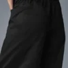 Pantalon à jambes larges Wanderlust - Noir