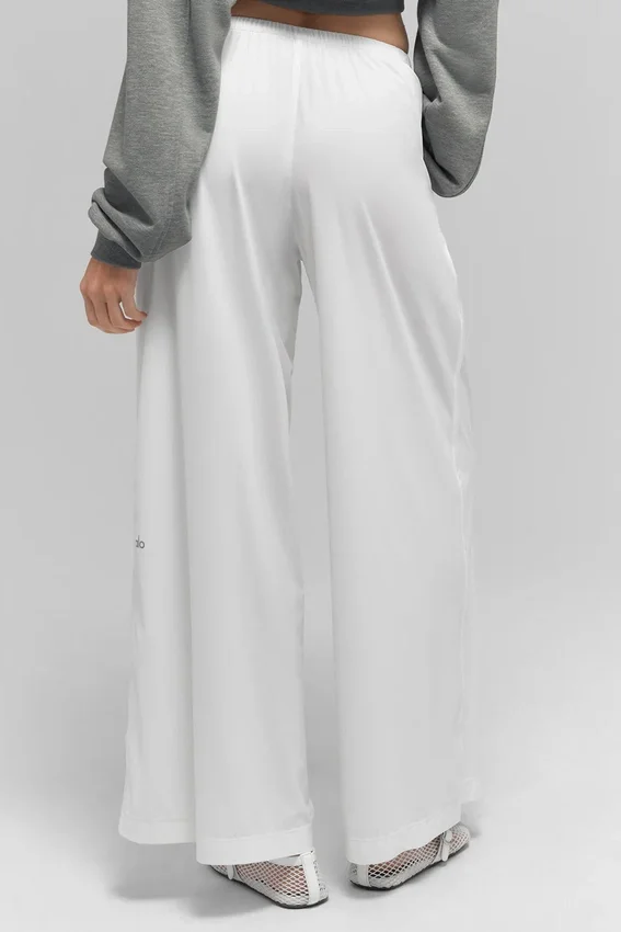 Pantalon large Breezy (coupe classique) - Blanc