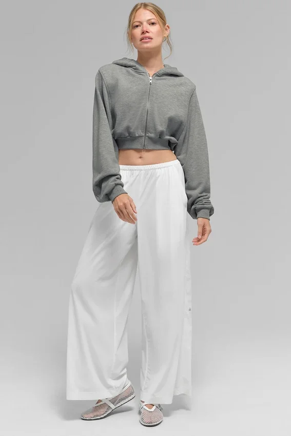 Pantalon large Breezy (coupe classique) - Blanc