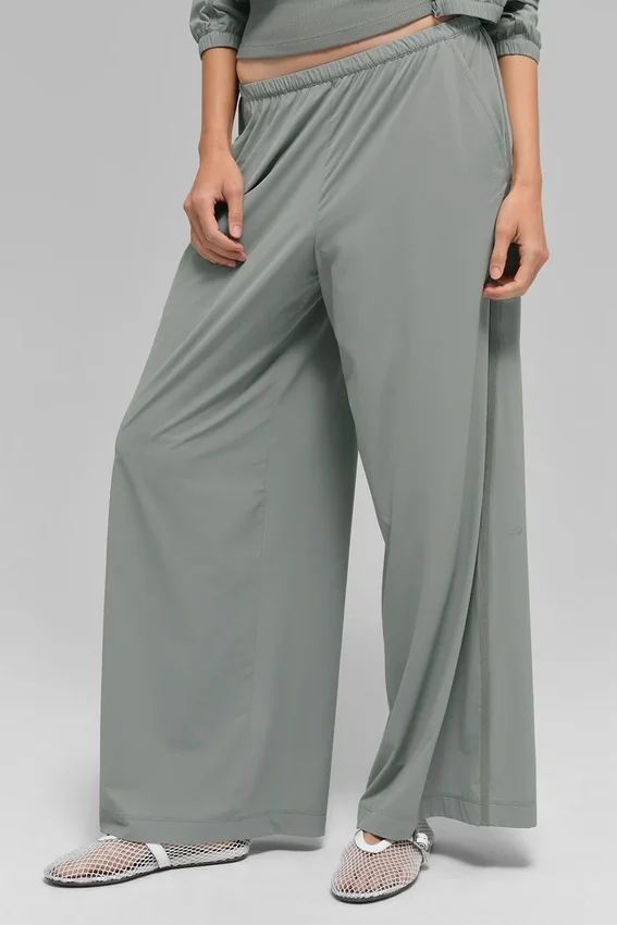 Pantalon large Breezy (coupe classique) - Gris lunaire