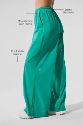Pantalon large et aéré (long) – Vert sapin