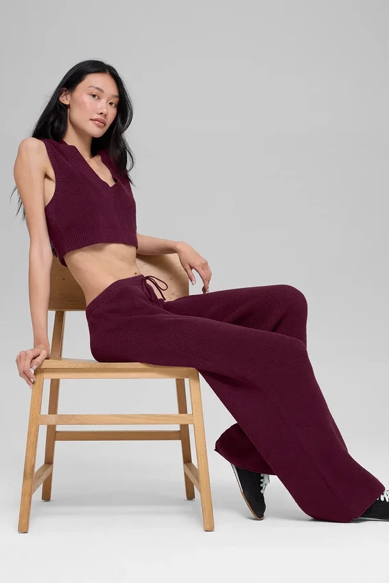 Pantalon-pull Supernatural – Bordeaux