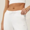 Pantalon Riviera à jambes larges en mélange de lin - Blanc
