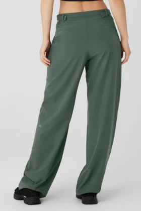 Pantalon Showdown à taille mi-haute – Dark Cactus