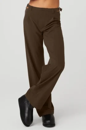 Pantalon Showdown à taille mi-haute - Espresso
