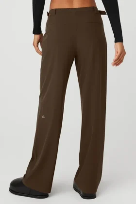 Pantalon Showdown à taille mi-haute – Espresso