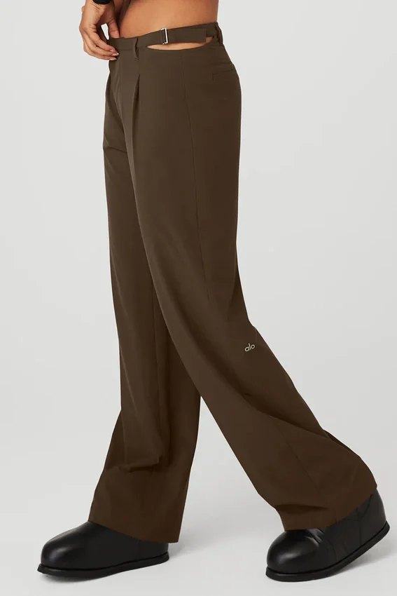 Pantalon Showdown à taille mi-haute - Espresso