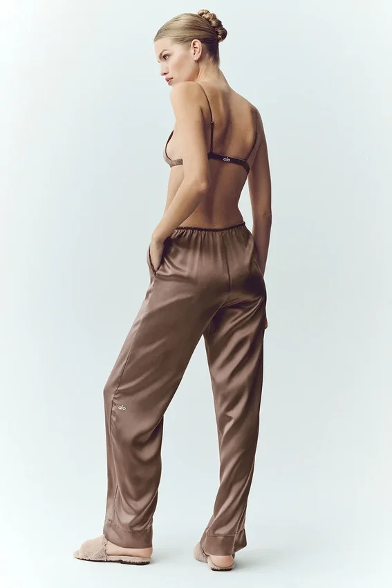 Pantalon Silk Luminous (coupe classique) – Alpine Cocoa