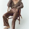 Pantalon Silk Luminous (coupe classique) – Alpine Cocoa