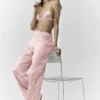 Pantalon Silk Luminous (coupe classique) - Rose champagne
