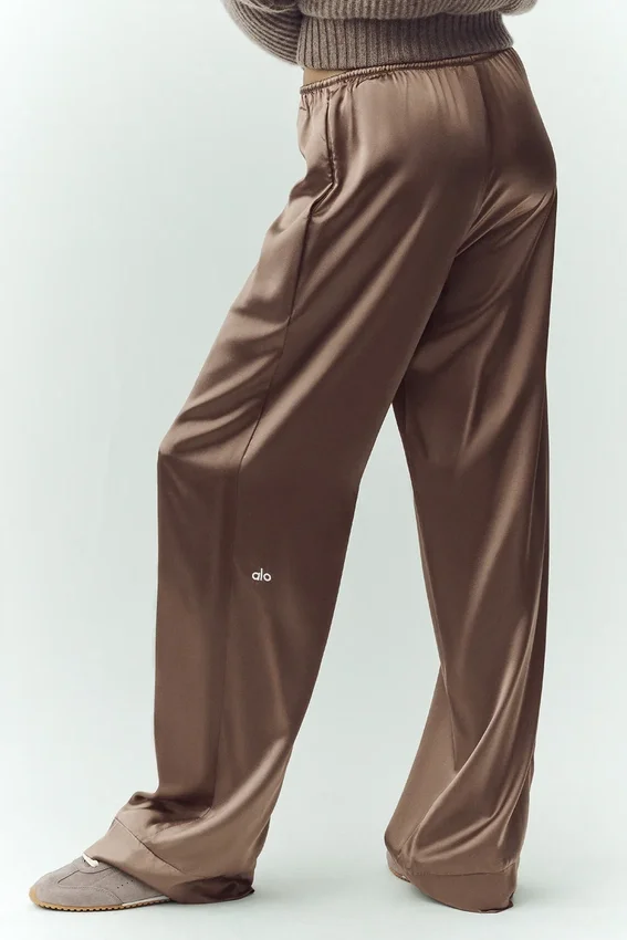 Pantalon Silk Luminous (long) - Alpine Cocoa