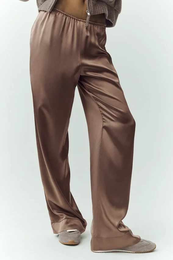 Pantalon Silk Luminous (long) - Alpine Cocoa
