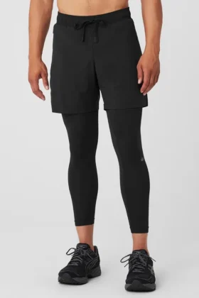 Pantalon Stability 2-en-1 - Noir/Noir