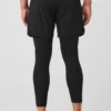 Pantalon Stability 2-en-1 - Noir/Noir