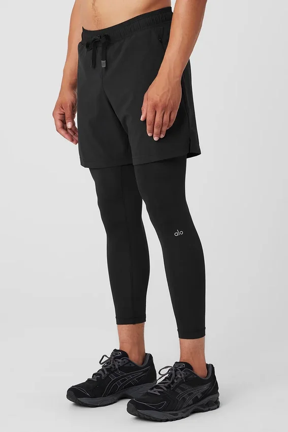 Pantalon Stability 2-en-1 - Noir/Noir