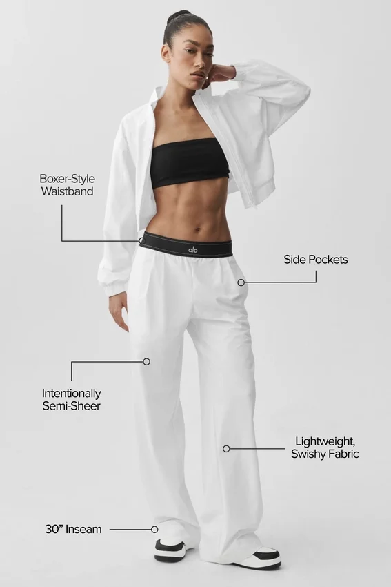 Pantalon Suit Up (long) - Blanc/Noir