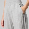 Pantalon évasé semi-transparent pour le temps libre — Gris chiné athlétique