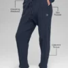 Pantalon Winter Bliss en maille torsadée - Bleu marine