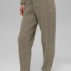 Pantalon Winter Bliss en maille torsadée - Cacao clair