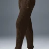 Pantalon Winter Bliss en maille torsadée - Espresso