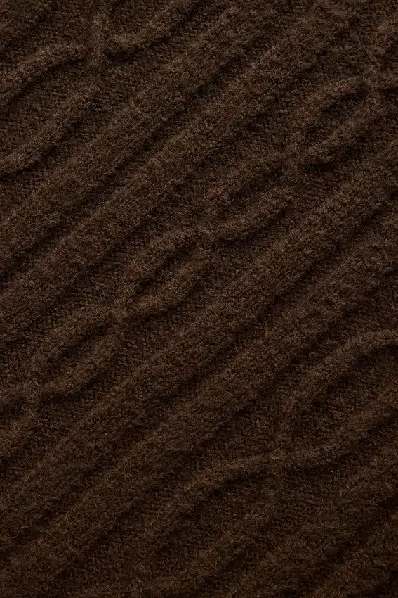 Pantalon Winter Bliss en maille torsadée - Espresso