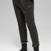 Pantalon Winter Bliss en maille torsadée - Gris chiné foncé
