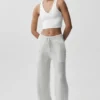 Pantalons de jogging New Class en laine et cachemire - Blanc chiné