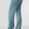 Pantalons de jogging New Class en laine et cachemire - Bleu céleste granité