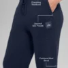 Pantalons de jogging New Class en laine et cachemire - Bleu marine