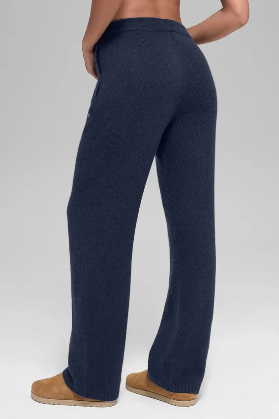 Pantalons de jogging New Class en laine et cachemire - Bleu marine