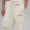 Pantalons de jogging New Class en laine et cachemire - Bone Heather