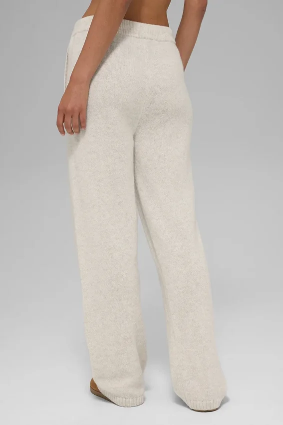 Pantalons de jogging New Class en laine et cachemire - Bone Heather