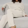 Pantalons de jogging New Class en laine et cachemire - Bone Heather