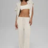 Pantalons de jogging New Class en laine et cachemire - Bone Heather